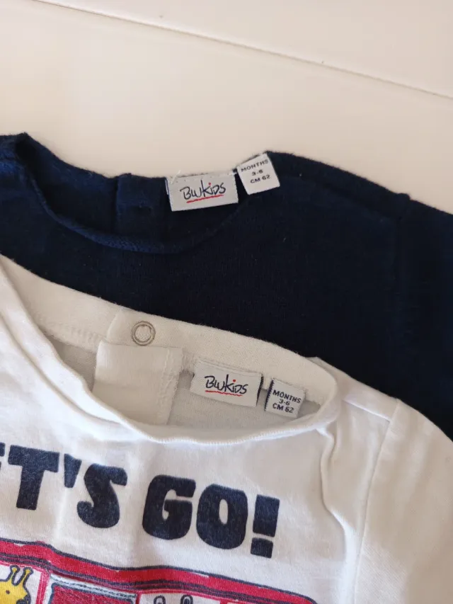 Completo bimbo Blukids manica lunga 3/6 mesi