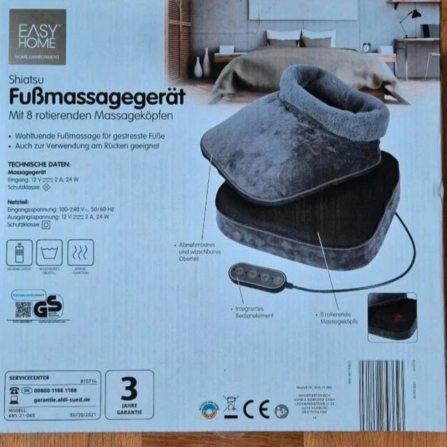 Scaldapiedi elettrico massaggio Shiatsu