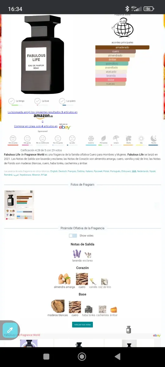 Fabulous Life Fragrance World Perfume Árabe