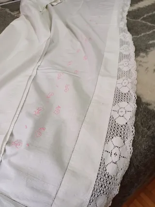 Sabana Ganchillo Hecho a Mano