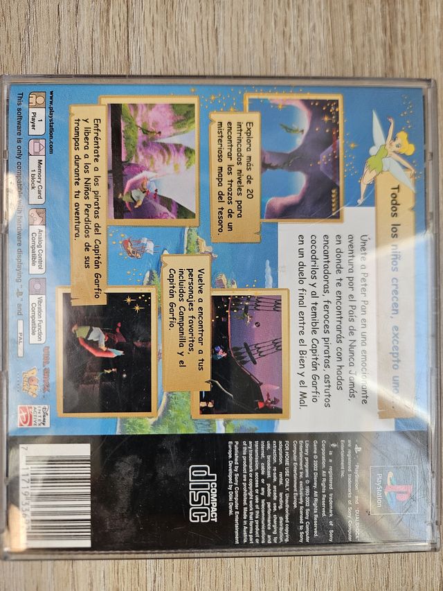 Peter Pan Aventuras en el País de Nunca Jamás PS1