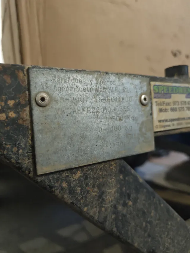 Remolque portacoches 1500kg