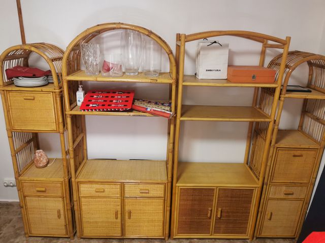Set de muebles de bambú