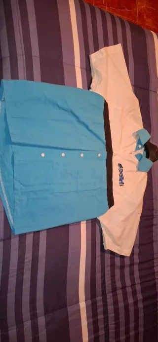 Camisa Polini Azul y Blanca