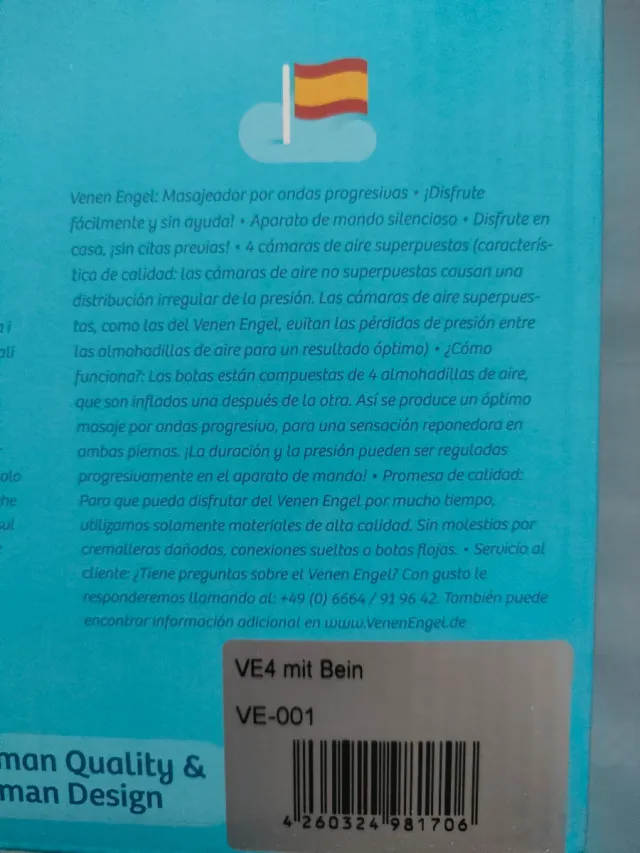 Aparato Presoterapia Venen Engel 4