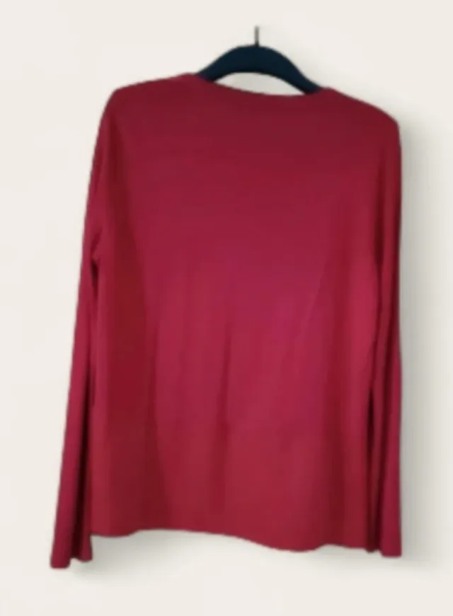 Jersey combinado de Cortefiel Rojo Talla M