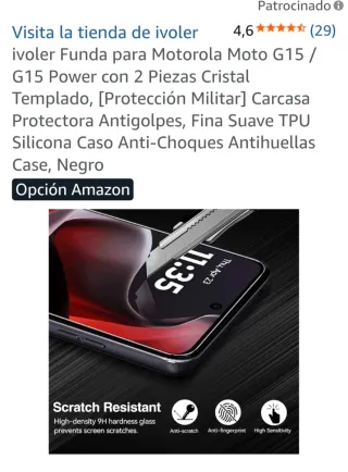 Custodia Motorola G15/G15 Power + 2 Vetri