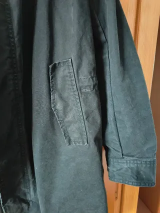 Cazadora larga Zara hombre azul oscuro