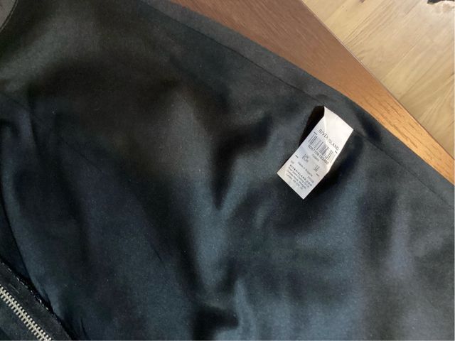 Falda lentejuelas pata de gallo y cuadros