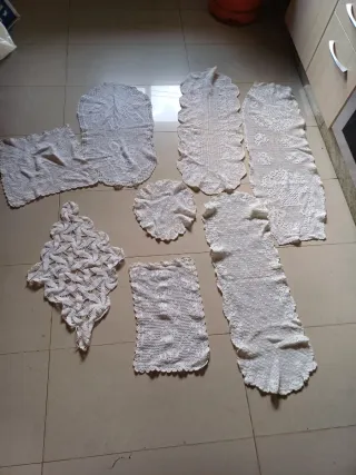 Pañitos de ganchillo hechos a mano