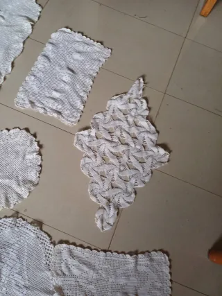 Pañitos de ganchillo hechos a mano