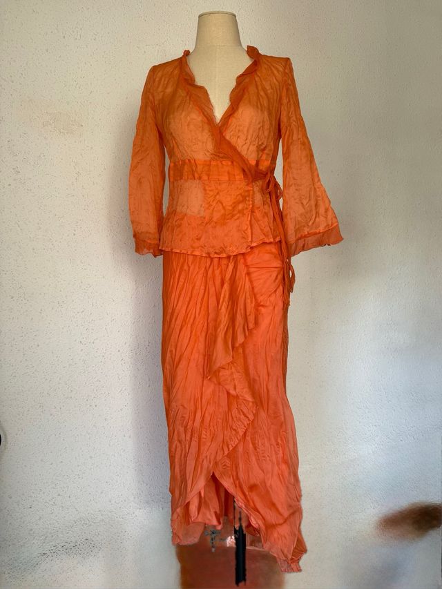 Conjunto Massimo Dutti naranja