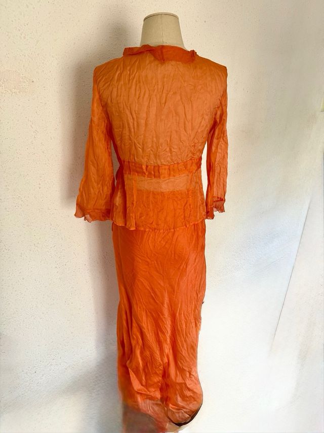 Conjunto Massimo Dutti naranja