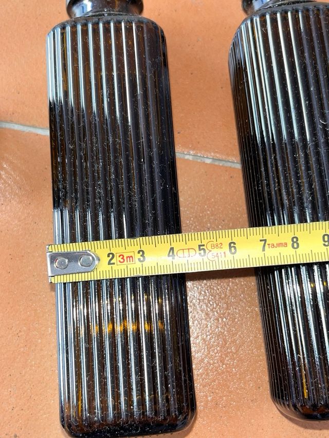 13 botes de Vidrio Ámbar