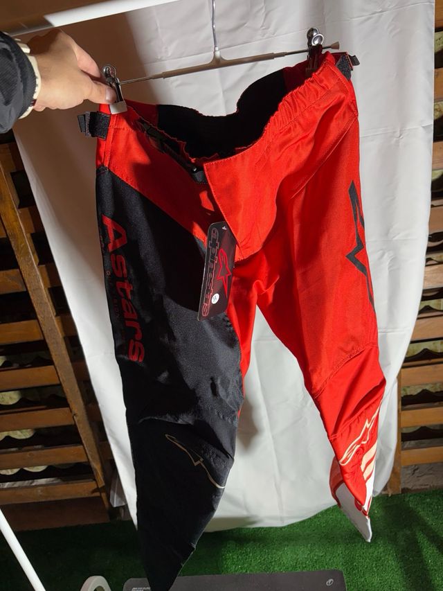 Traje Motocross Alpinestars Rojo y Negro