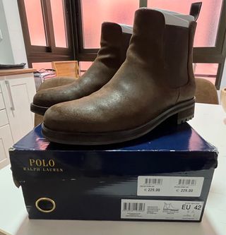 Botas Polo Ralph Lauren ante marrón Talla 42