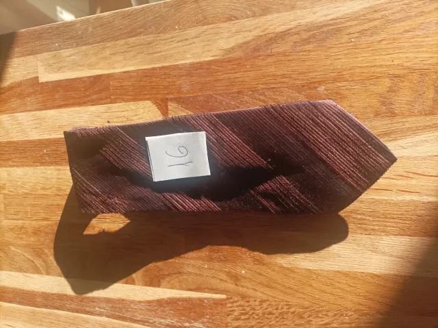 Corbata Rayas Marrón y Morado Seda