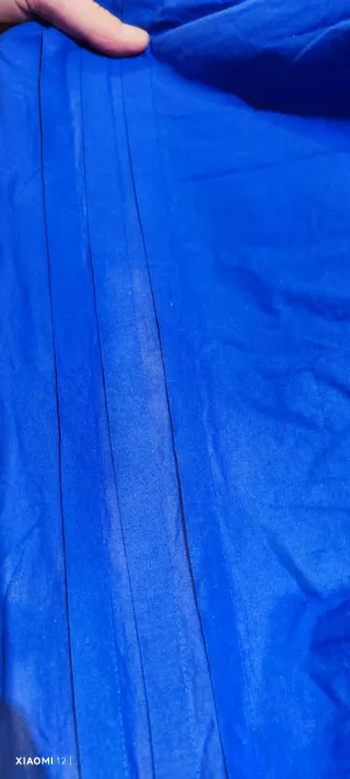 Vestido azul tirantes.