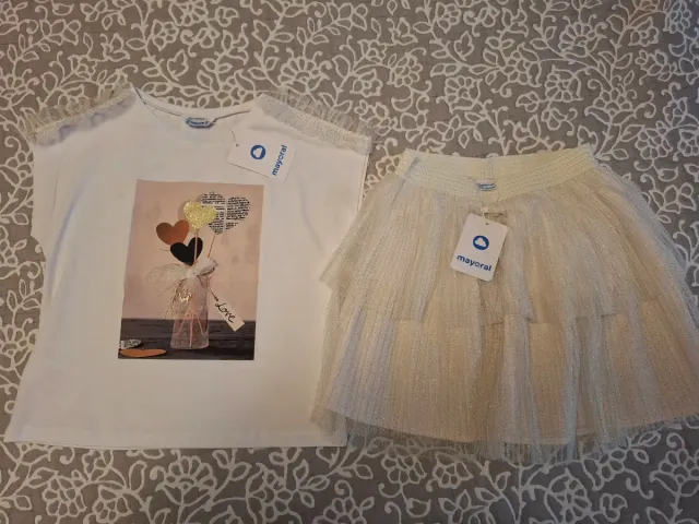 Conjunto Verano Niña Mayoral Talla 14 a estrenar