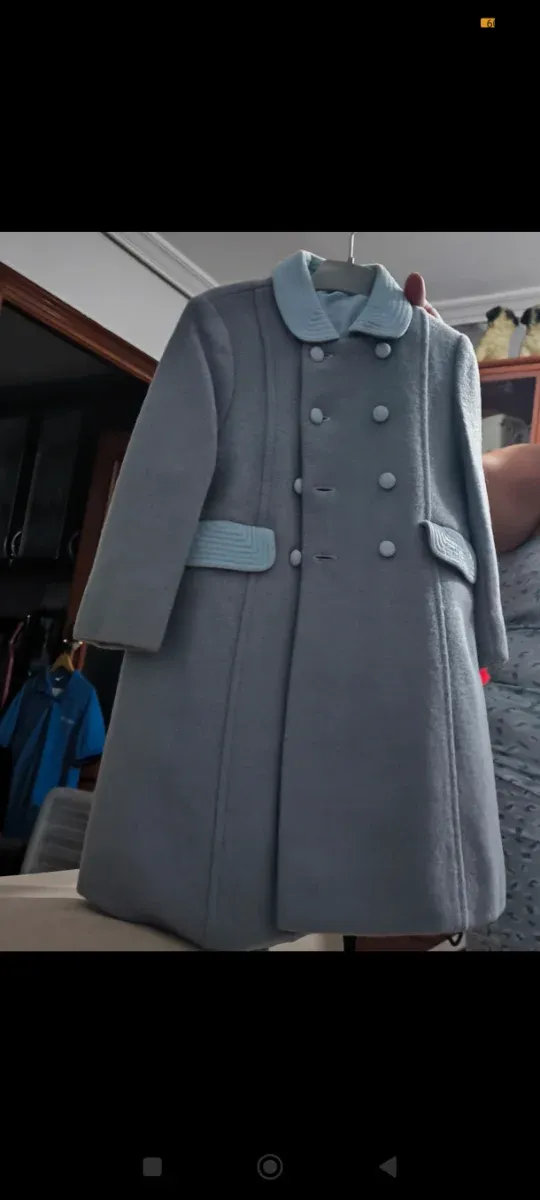 Abrigo infantil niño azul