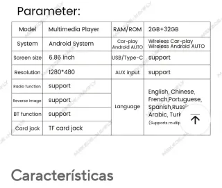 Radio Coche GPS CarPlay Android Auto