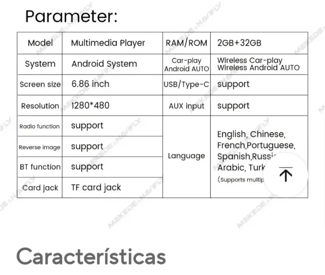 Radio Coche GPS CarPlay Android Auto