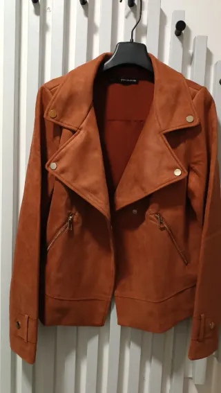 Cazadora Sfera antelina color teja Talla S