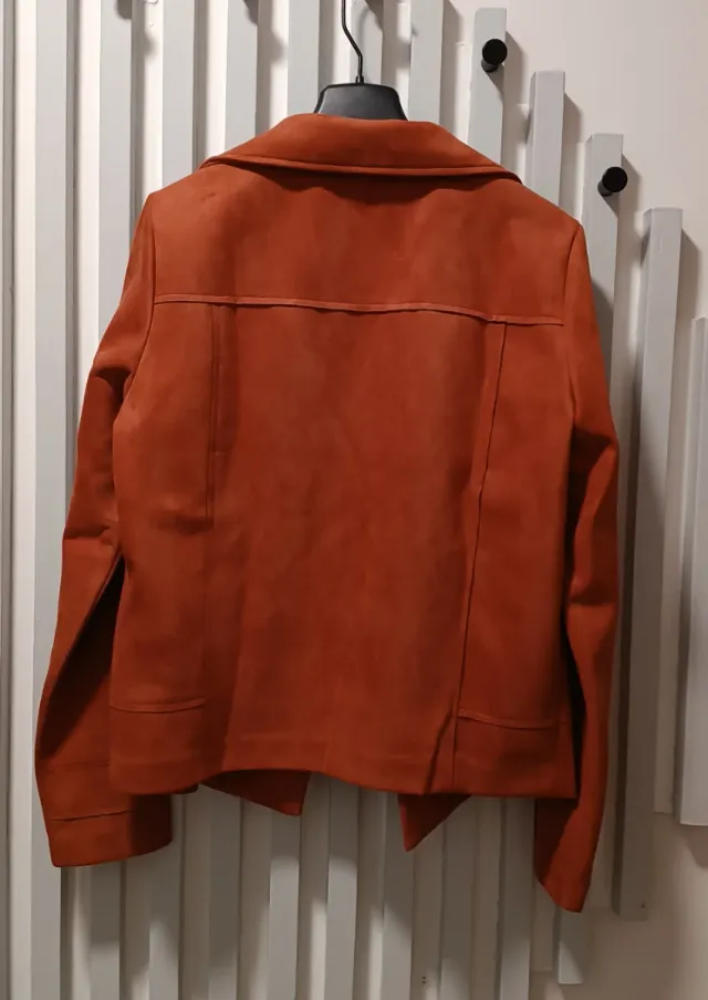 Cazadora Sfera antelina color teja Talla S