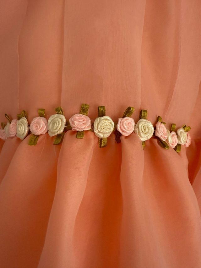 Vestido niña coral para eventos