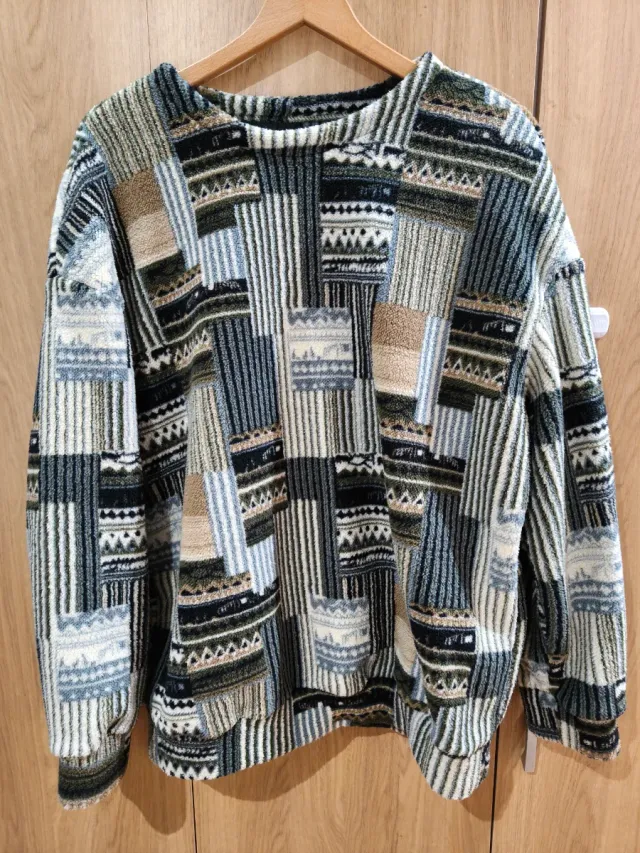 Sudadera oversize patchwork