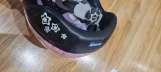 Casco Bicicleta Niña Princesa Lila