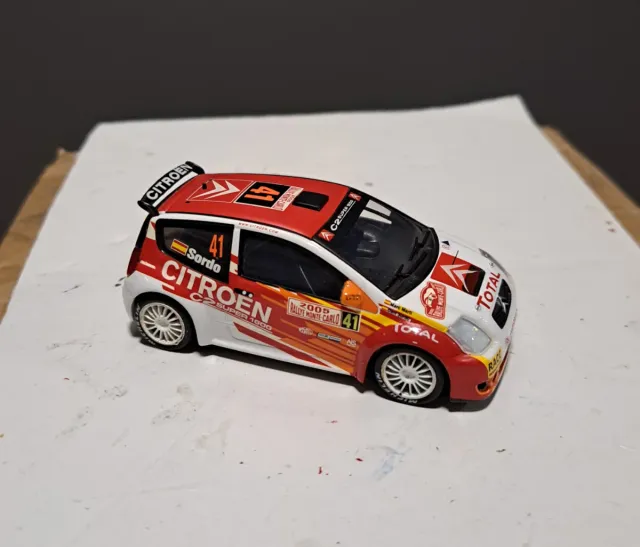 Miniatura Coche Rally Citroën C2 Sordo