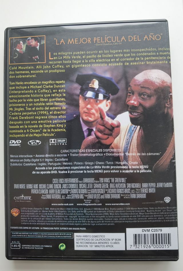 DVD La Milla Verde (Tom Hanks)
