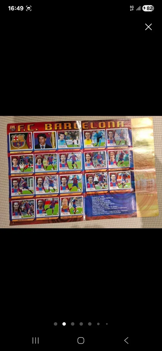 Álbum Liga 2005-2006 completo con Messi