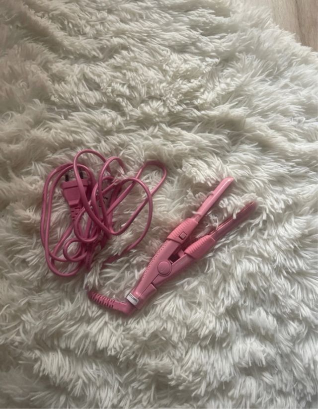 Mini planchas de pelo rosas