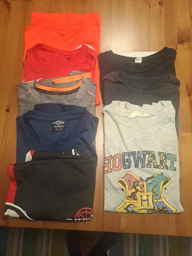 Lote 8 Camisetas Manga Corta Niño Talla 11