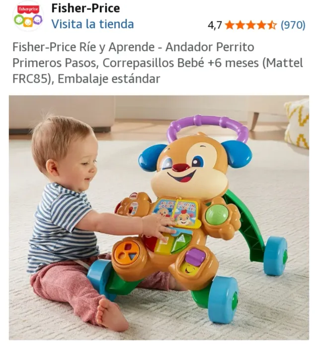 CHOLLO !! 10 €Andador Perrito Fisher-Price Ríe y