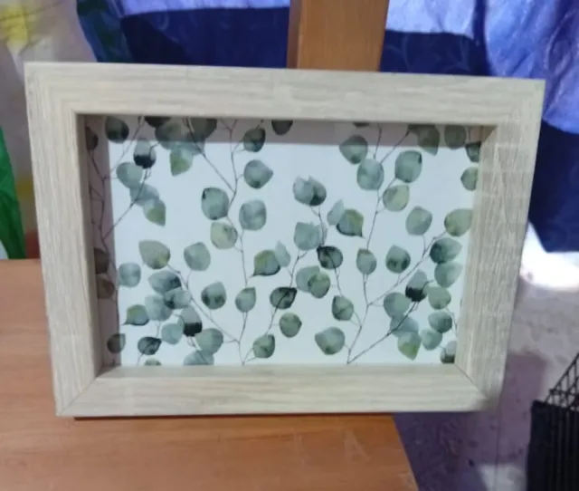 Cuadro decorativo hojas eucalipto