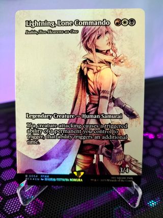 Lightning, Lone Commando Foil MTG x Final Fantasy de segunda mano