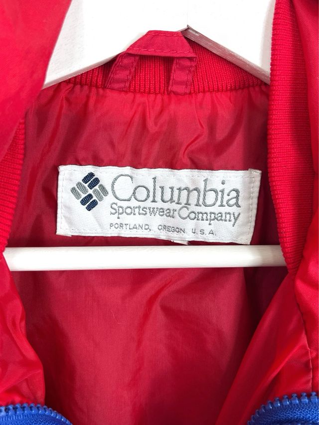 Giubbotto antivento Columbia vintage anni '90 blu