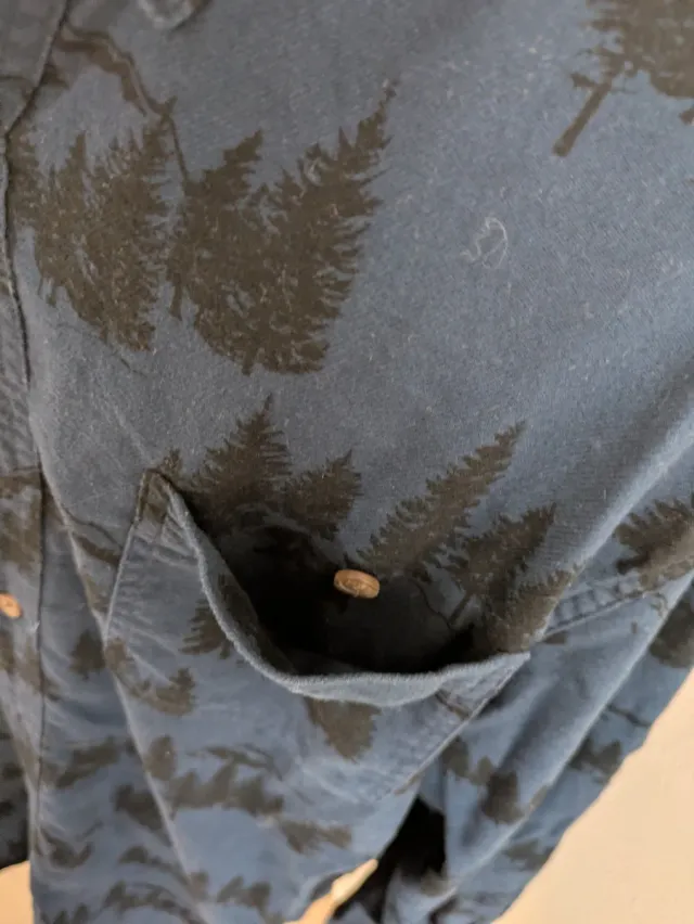 Camicia Uomo CHAPS Fantasia Bosco Taglia L