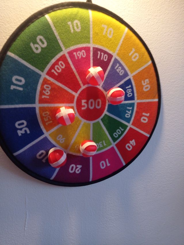 Diana de velcro con pelotas