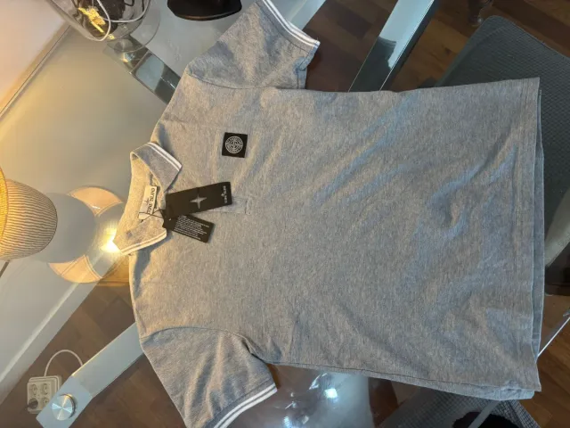 Polo Stone Island Gris