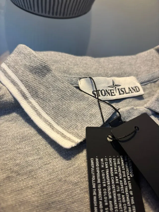 Polo Stone Island Gris