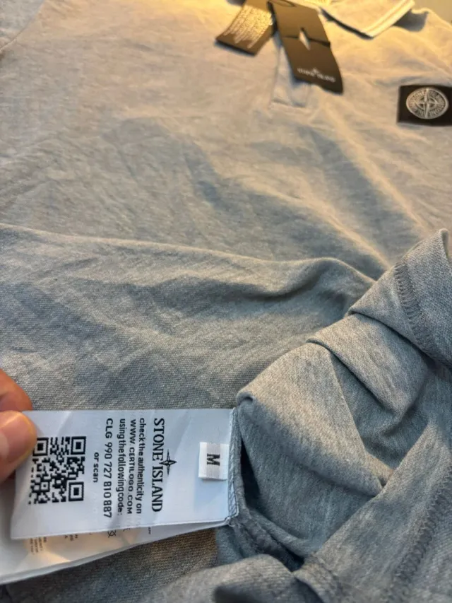 Polo Stone Island Gris