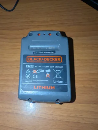Batteria BLACK+DECKER 18V 2.0Ah Li-ion