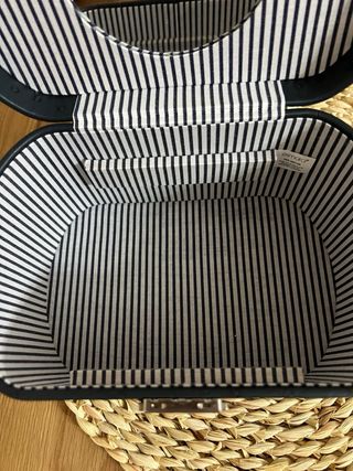 Joyero grande azul con detalles dorados