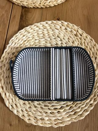 Joyero grande azul con detalles dorados