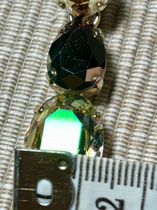 Pendientes largos cristal brillante preciosos