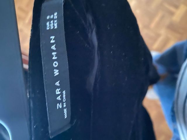 Pantalón culotte terciopelo cremallera lateral